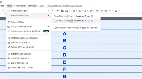 como colocar em ordem alfabetica no drive - colocar ordem alfabética google sheets